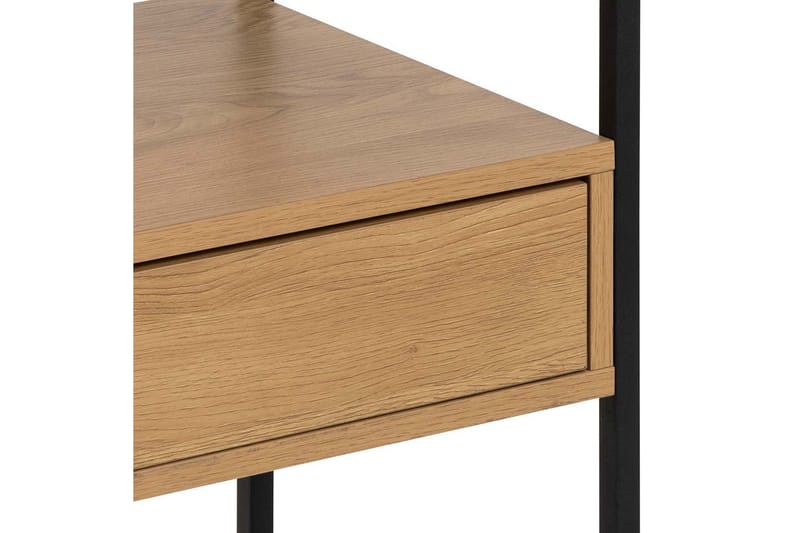 Sakila Sängbord 35 cm i Glas med Ekutseende, Förvaring med Låda - Natur - Möbler - Bord & matgrupp - Avlastningsbord & sidobord - Sängbord & nattduksbord