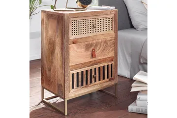 Seddik Sängbord 30 cm Rektangulär - Brun - Möbler - Bord & matgrupp - Avlastningsbord & sidobord - Sängbord & nattduksbord