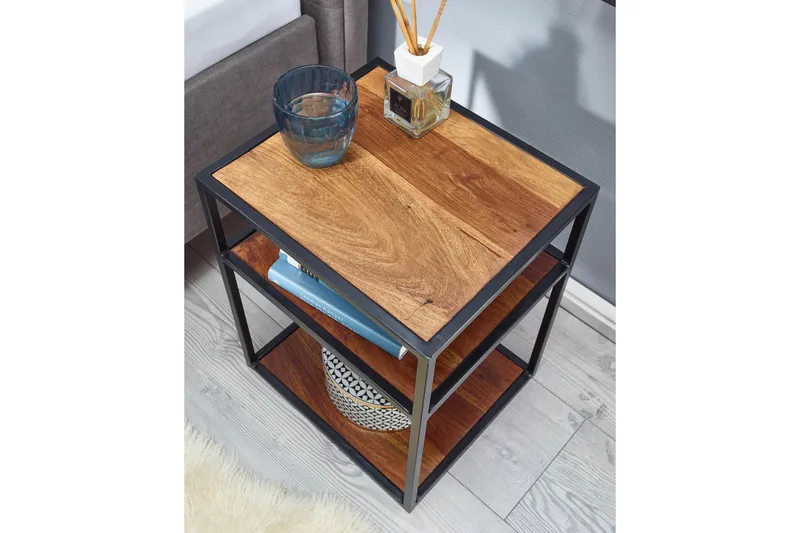 Seddik Sängbord 35 cm Rektangulär - Brun - Möbler - Bord & matgrupp - Avlastningsbord & sidobord - Sängbord & nattduksbord