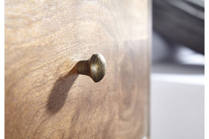 Seddik Sängbord 35 cm Rektangulär - Guld/Brun - Möbler - Bord & matgrupp - Avlastningsbord & sidobord - Sängbord & nattduksbord