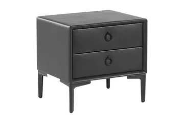 Sezanne Sängbord 44 cm - Konstläder/Svart - Möbler - Bord & matgrupp - Avlastningsbord & sidobord - Sängbord & nattduksbord