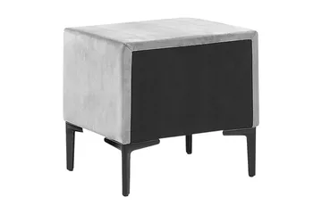 Sezanne Sängbord 44 cm - Sammet/Grå - Möbler - Bord & matgrupp - Avlastningsbord & sidobord - Sängbord & nattduksbord