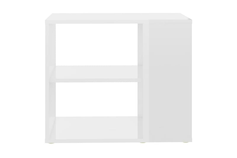 Sidoskåp vit högglans 60x30x50 cm spånskiva - Vit - Sängbord & nattduksbord