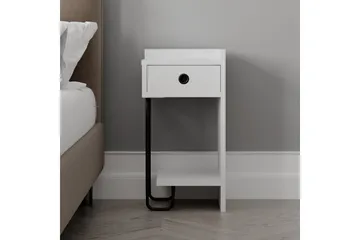 Sirius Sängbord 32x30 cm Vit - Hanah Home - Möbler - Bord & matgrupp - Avlastningsbord & sidobord - Sängbord & nattduksbord