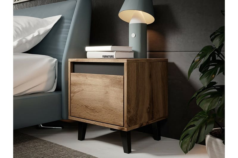 Strontian Sängbord 40 cm Scandinavian Choice Anthracite - Möbler - Bord & matgrupp - Avlastningsbord & sidobord - Sängbord & nattduksbord