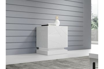 Strontian Sängbord 46 cm med Förvaring och Hyllor i Trä - Vit - Möbler - Bord & matgrupp - Avlastningsbord & sidobord - Sängbord & nattduksbord