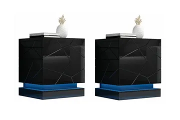 Strontian Sängbord 46 cm Scandinavian Choice Black - Möbler - Bord & matgrupp - Avlastningsbord & sidobord - Sängbord & nattduksbord