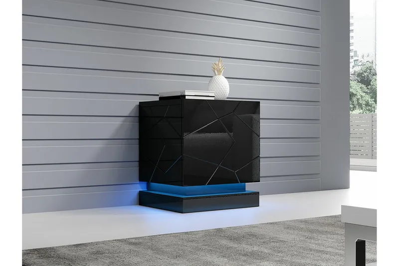 Strontian Sängbord 46 cm Scandinavian Choice Black - Möbler - Bord & matgrupp - Avlastningsbord & sidobord - Sängbord & nattduksbord