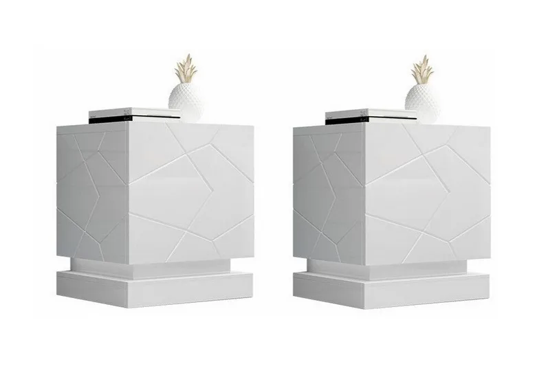 Strontian Sängbord 46 cm Scandinavian Choice White - Möbler - Bord & matgrupp - Avlastningsbord & sidobord - Sängbord & nattduksbord