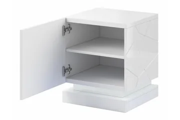 Strontian Sängbord 46 cm Scandinavian Choice White - Möbler - Bord & matgrupp - Avlastningsbord & sidobord - Sängbord & nattduksbord