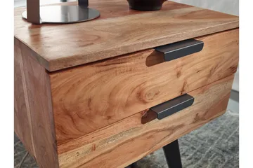 Willowdale Sängbord 47 cm - Brun/Svart - Möbler - Bord & matgrupp - Avlastningsbord & sidobord - Sängbord & nattduksbord