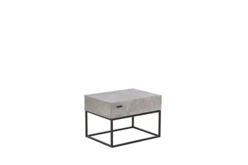 Zygmont Sängbord 55 cm med Lådor i Trä - Grå - Möbler - Bord & matgrupp - Avlastningsbord & sidobord - Sängbord & nattduksbord