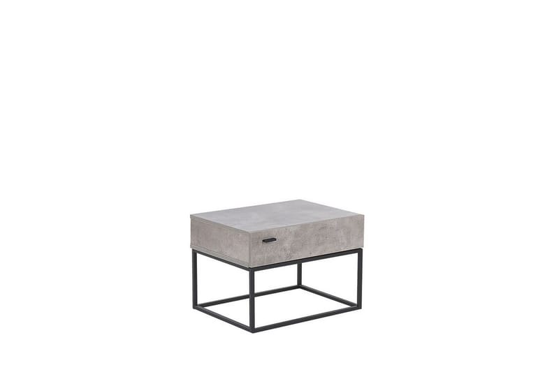 Zygmont Sängbord 55 cm med Lådor i Trä - Grå - Möbler - Bord & matgrupp - Avlastningsbord & sidobord - Sängbord & nattduksbord