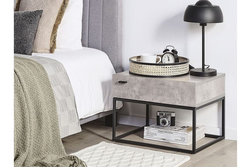 Zygmont Soffbord 55 cm - Grå - Möbler - Bord & matgrupp - Avlastningsbord & sidobord - Sängbord & nattduksbord