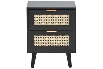 Sängbord Opoco med 2 förvaringslådor - Möbler - Bord & matgrupp - Avlastningsbord & sidobord - Sängbord & nattduksbord