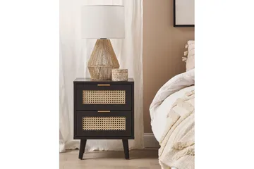 Sängbord Opoco med 2 förvaringslådor - Möbler - Bord & matgrupp - Avlastningsbord & sidobord - Sängbord & nattduksbord