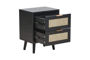 Sängbord Opoco med 2 förvaringslådor - Möbler - Bord & matgrupp - Avlastningsbord & sidobord - Sängbord & nattduksbord