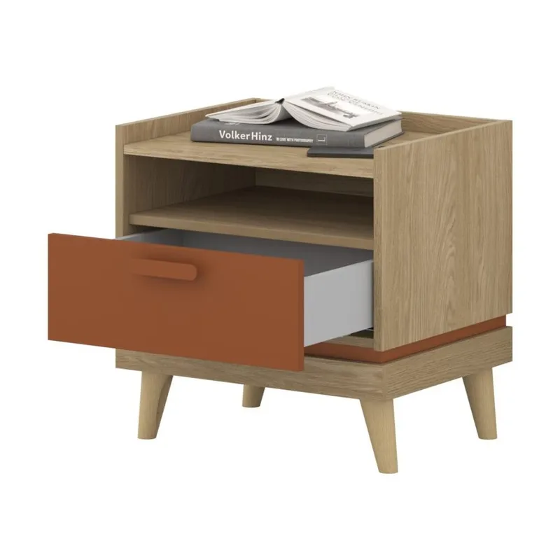 Sängbord Scandi 1 låda - Oljerad Ek - Möbler - Bord & matgrupp - Avlastningsbord & sidobord - Sängbord & nattduksbord