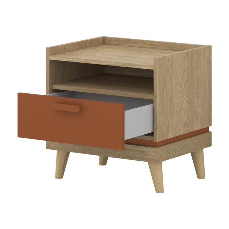 Sängbord Scandi 1 låda - Oljerad Ek - Möbler - Bord & matgrupp - Avlastningsbord & sidobord - Sängbord & nattduksbord