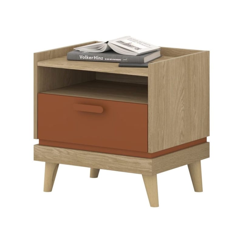Sängbord Scandi 1 låda - Oljerad Ek - Möbler - Bord & matgrupp - Avlastningsbord & sidobord - Sängbord & nattduksbord