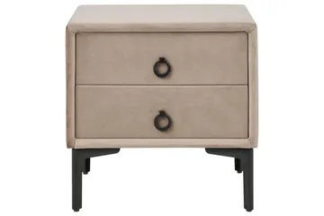 Sängbord Sezanne Beige, grå, svart - Beige, grå, svart - Möbler - Bord & matgrupp - Avlastningsbord & sidobord - Sängbord & nattduksbord