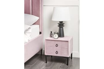 Sängbord Sezanne Rosa, Svart - Rosa, Svart - Möbler - Bord & matgrupp - Avlastningsbord & sidobord - Sängbord & nattduksbord