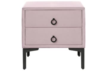 Sängbord Sezanne Rosa, Svart - Rosa, Svart - Möbler - Bord & matgrupp - Avlastningsbord & sidobord - Sängbord & nattduksbord