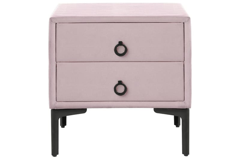 Sängbord Sezanne Rosa, Svart - Rosa, Svart - Möbler - Bord & matgrupp - Avlastningsbord & sidobord - Sängbord & nattduksbord
