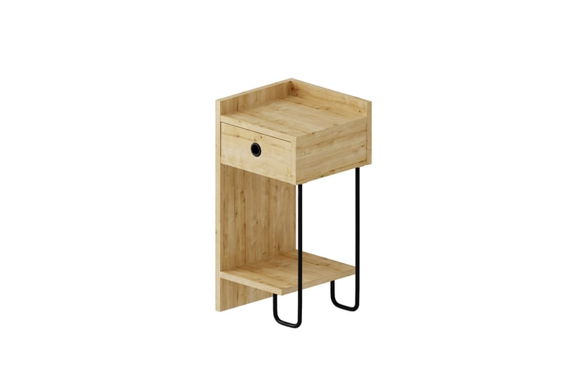 Sängbord Sirius 32x30 cm Ljusbrun - Hanah Home - Möbler - Bord & matgrupp - Avlastningsbord & sidobord - Sängbord & nattduksbord