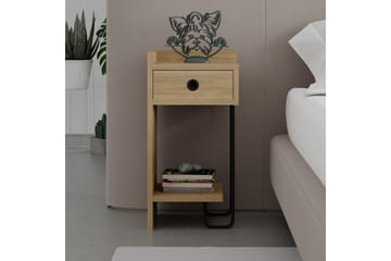 Sängbord Sirius 32x30 cm Ljusbrun - Hanah Home - Möbler - Bord & matgrupp - Avlastningsbord & sidobord - Sängbord & nattduksbord