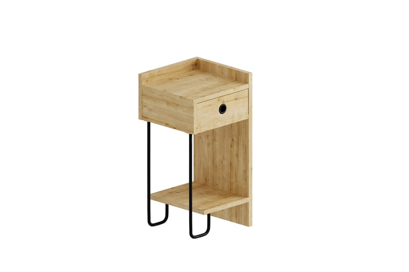 Sängbord Sirius 32x30 cm Ljusbrun - Hanah Home - Möbler - Bord & matgrupp - Avlastningsbord & sidobord - Sängbord & nattduksbord