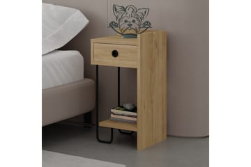 Sängbord Sirius 32x30 cm Ljusbrun - Hanah Home - Möbler - Bord & matgrupp - Avlastningsbord & sidobord - Sängbord & nattduksbord
