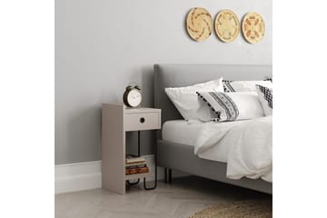 Sängbord Sirius 32x30 cm Ljusbrun - Hanah Home - Möbler - Bord & matgrupp - Avlastningsbord & sidobord - Sängbord & nattduksbord