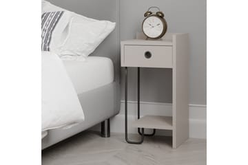 Sängbord Sirius 32x30 cm Ljusbrun - Hanah Home - Möbler - Bord & matgrupp - Avlastningsbord & sidobord - Sängbord & nattduksbord