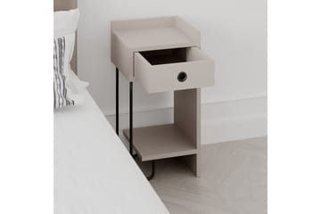 Sängbord Sirius 32x30 cm Ljusbrun - Hanah Home - Möbler - Bord & matgrupp - Avlastningsbord & sidobord - Sängbord & nattduksbord