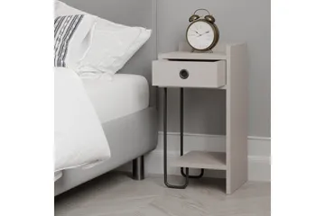 Sirius Sängbord 32x30 cm Ljusbrun - Hanah Home - Möbler - Bord & matgrupp - Avlastningsbord & sidobord - Sängbord & nattduksbord