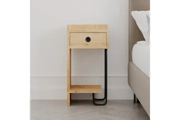 Sirius Sängbord 32x30 cm Ljusbrun - Hanah Home - Möbler - Bord & matgrupp - Avlastningsbord & sidobord - Sängbord & nattduksbord