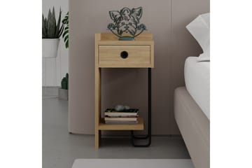 Sirius Sängbord 32x30 cm Ljusbrun - Hanah Home - Möbler - Bord & matgrupp - Avlastningsbord & sidobord - Sängbord & nattduksbord