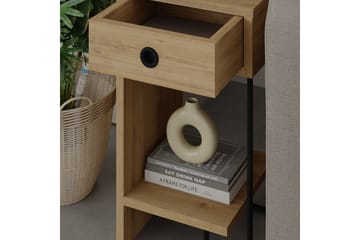 Sirius Sängbord 32x30 cm Ljusbrun - Hanah Home - Möbler - Bord & matgrupp - Avlastningsbord & sidobord - Sängbord & nattduksbord