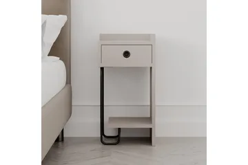 Sirius Sängbord 32x30 cm Ljusbrun - Hanah Home - Möbler - Bord & matgrupp - Avlastningsbord & sidobord - Sängbord & nattduksbord