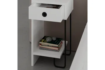 Sirius Sängbord 32x30 cm Vit - Hanah Home - Möbler - Bord & matgrupp - Avlastningsbord & sidobord - Sängbord & nattduksbord