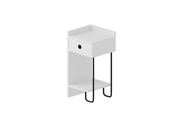 Sirius Sängbord 32x30 cm Vit - Hanah Home - Möbler - Bord & matgrupp - Avlastningsbord & sidobord - Sängbord & nattduksbord