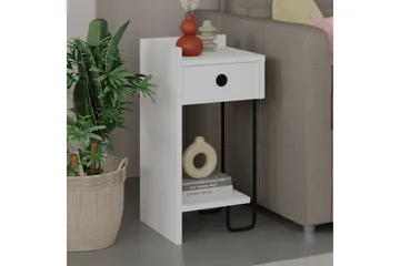 Sirius Sängbord 32x30 cm Vit - Hanah Home - Möbler - Bord & matgrupp - Avlastningsbord & sidobord - Sängbord & nattduksbord