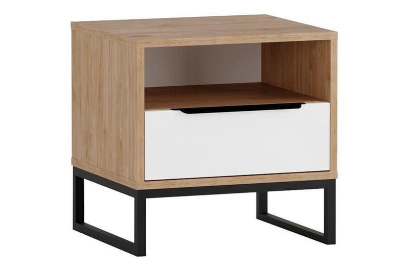 Sängbord Staffin 45 cm - Vit - Sängbord & nattduksbord