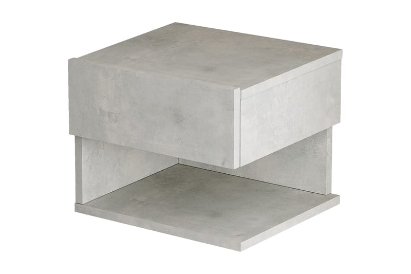 Sängbord Troter 40 cm - Silver - Sängbord & nattduksbord
