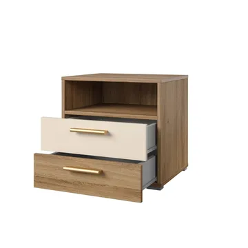 Sängbord Vertina med 2 Lådor - Möbler - Bord & matgrupp - Avlastningsbord & sidobord - Sängbord & nattduksbord