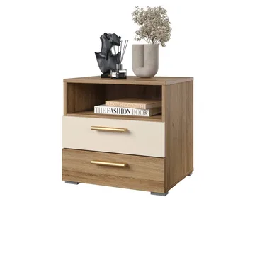 Sängbord Vertina med 2 Lådor - Möbler - Bord & matgrupp - Avlastningsbord & sidobord - Sängbord & nattduksbord