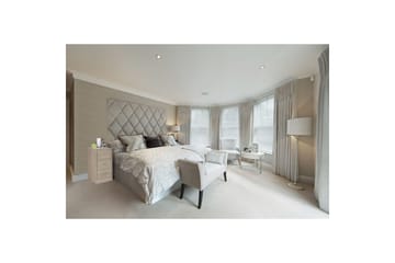 Sängbord Wohnling för resårbotten, 68 cm hög och 3 lådor i modern design Sonoma - Sonoma - Möbler - Bord & matgrupp - Avlastningsbord & sidobord - Sängbord & nattduksbord