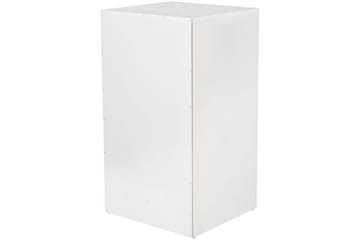 Sängbord Wohnling för resårbotten, 68 cm hög och 3 lådor i modern design Vit - Vit - Möbler - Bord & matgrupp - Avlastningsbord & sidobord - Sängbord & nattduksbord