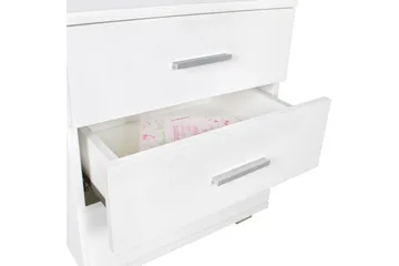 Sängbord Wohnling Klassisk Tillverkad av Spånskiva med 3 Lådor - Möbler - Bord & matgrupp - Avlastningsbord & sidobord - Sängbord & nattduksbord